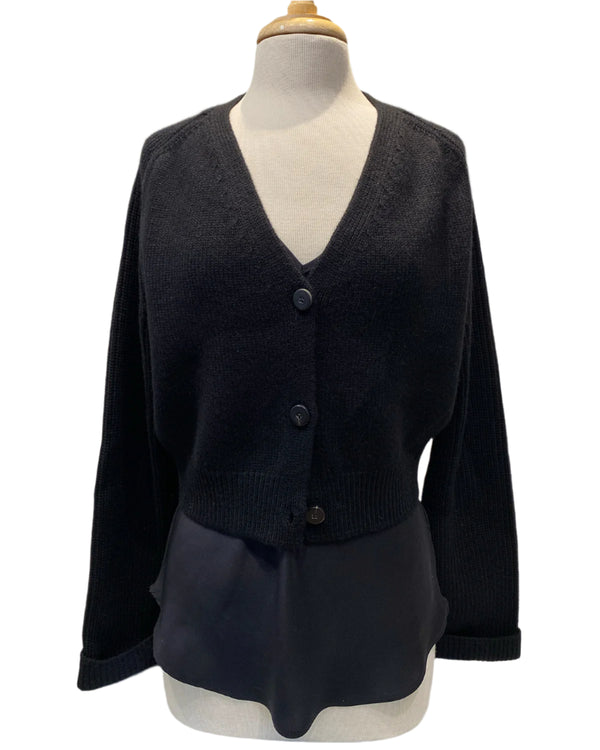 Mini Cardigan Maniche | Black