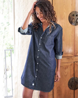 Mary Famous Denim Dress | Raw Rinse