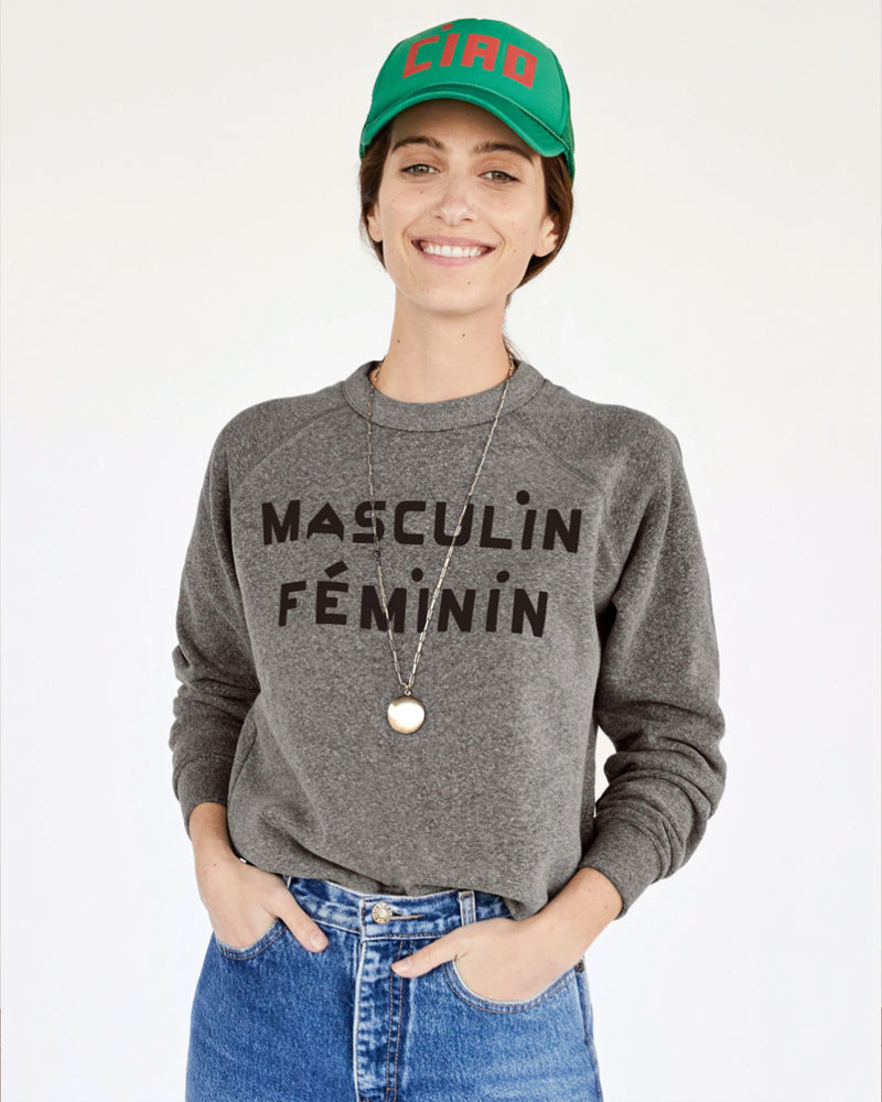 Masculin Féminin Sweatshirt | Grey