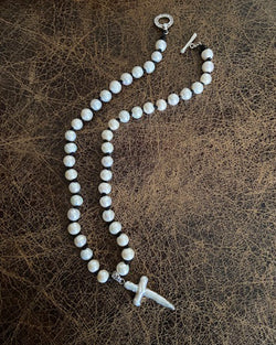 Medium Length Signature Cross Necklace