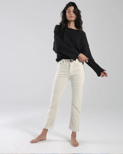 Mid Rise Straight | Winter White