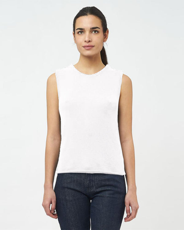 Cashmere Crew Tank | Milk