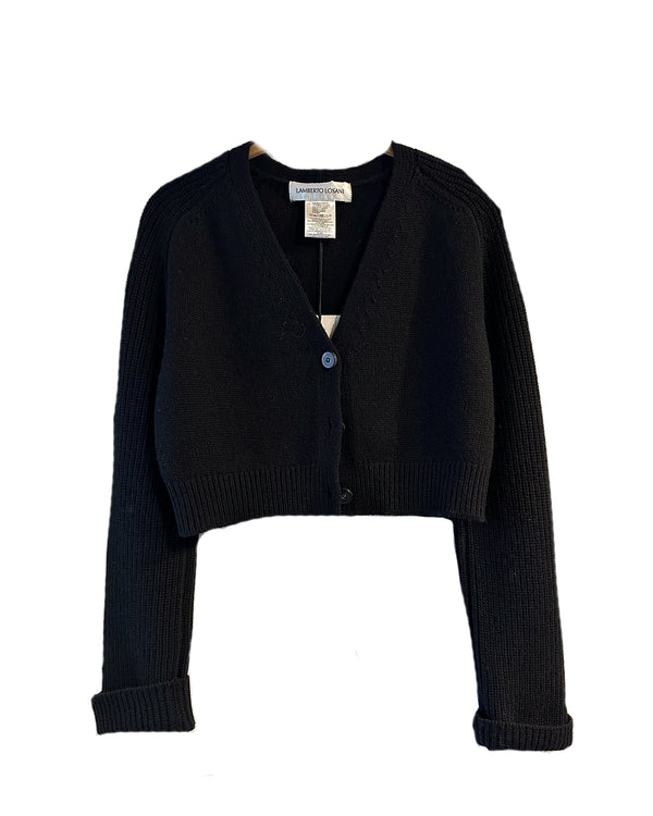 Mini Cardigan Maniche | Black