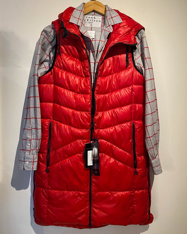 Norman Thin Puffer Vest | Red