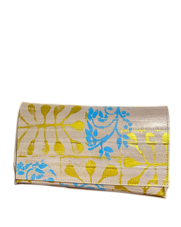 Painted Python Foldover Clutch XL