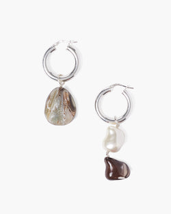 Pearl Mix Voyage Hoops | Abalone