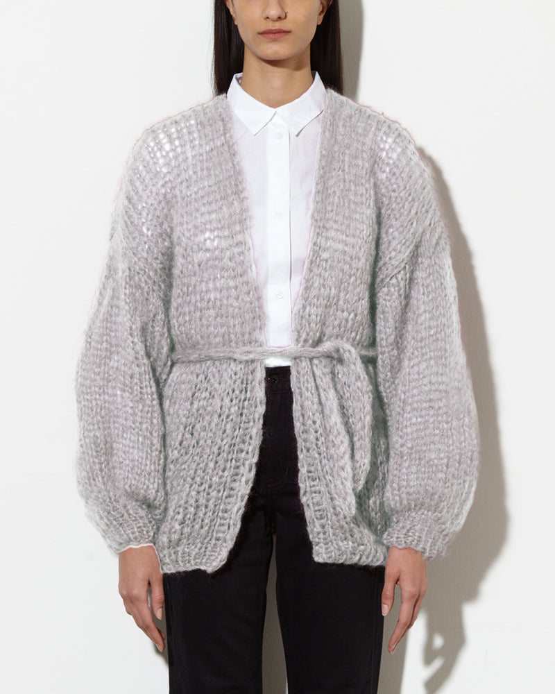 Oversized V Neck Cardigan | Pearl