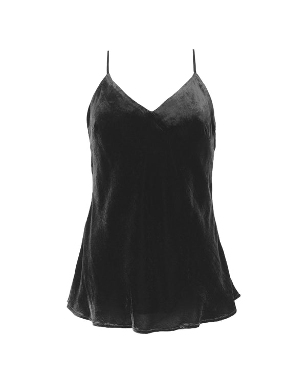 Solid Velvet Cami | Pewter