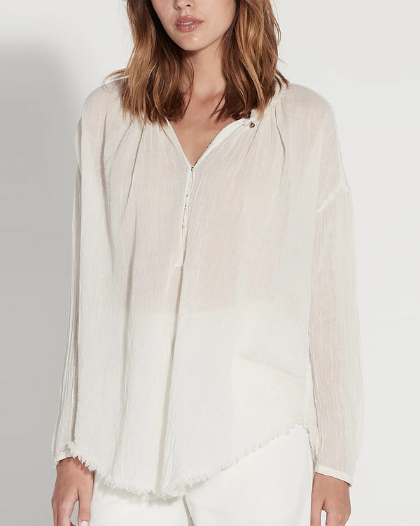 Dirty White Poet Blouse