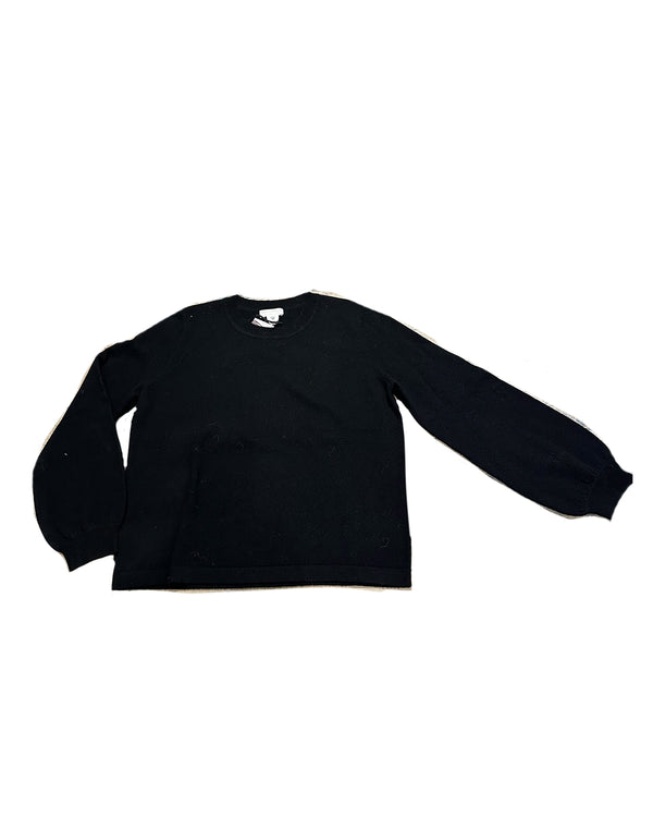 Kinsley Puff Sleeve Sweater | Black