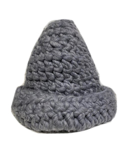 Solid Deep Beanie Roll Grey