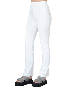 Ruth High Waist Boot Flare Pant | White