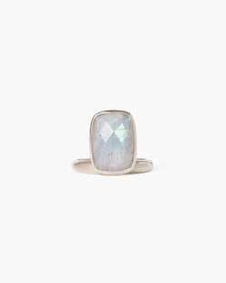 Labradorite Silver Cliff Ring