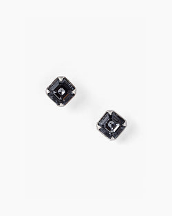 Sterling Silver Crystal Stud | Silver Night
