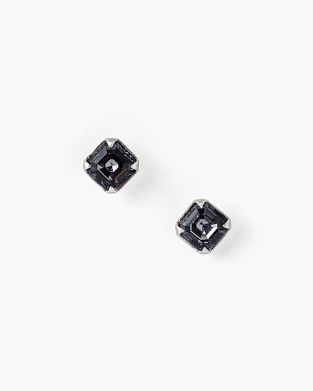 Sterling Silver Crystal Stud | Silver Night