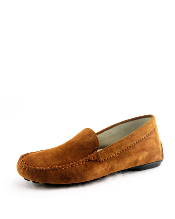 Stella Driving Moccasin | Caramel Suede