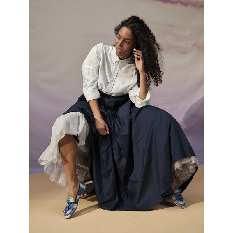 Totem Moccasin | Ivory Blue