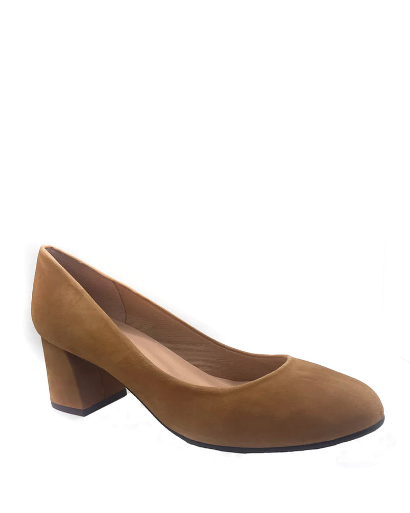 Trance Suede Heel | Chestnut