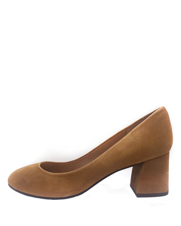 Trance Suede Heel | Chestnut