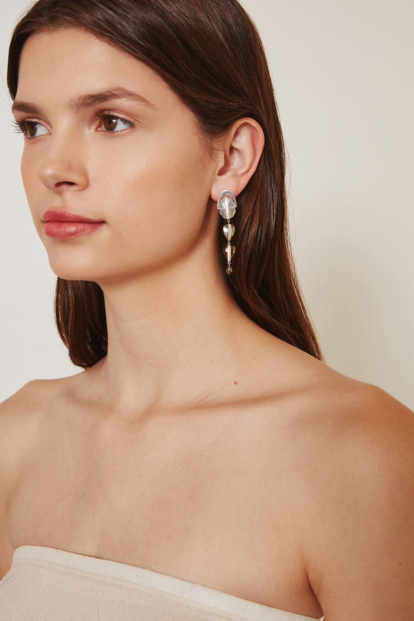 Chalcedony Mix Rise Earring