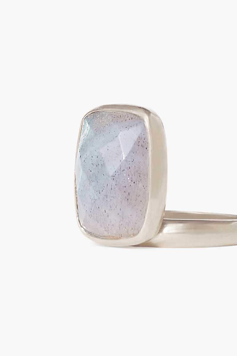 Labradorite Silver Cliff Ring