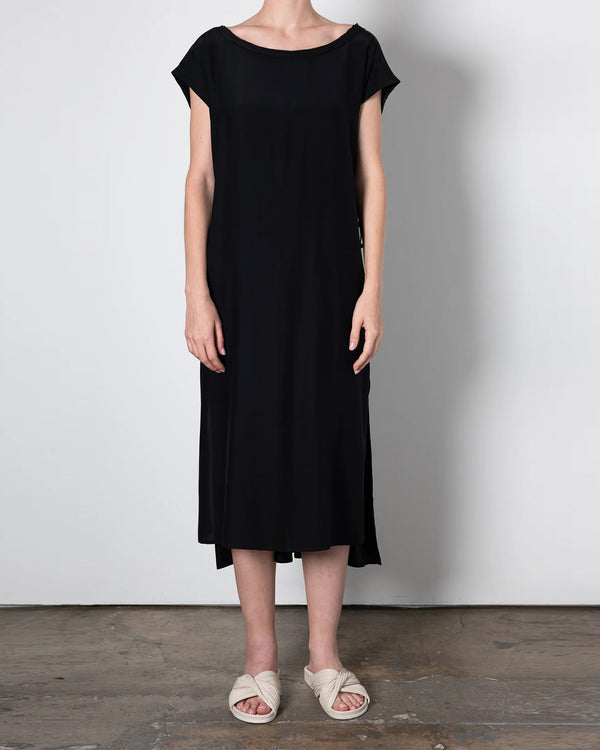 Black Uriela Silk Tee Dress