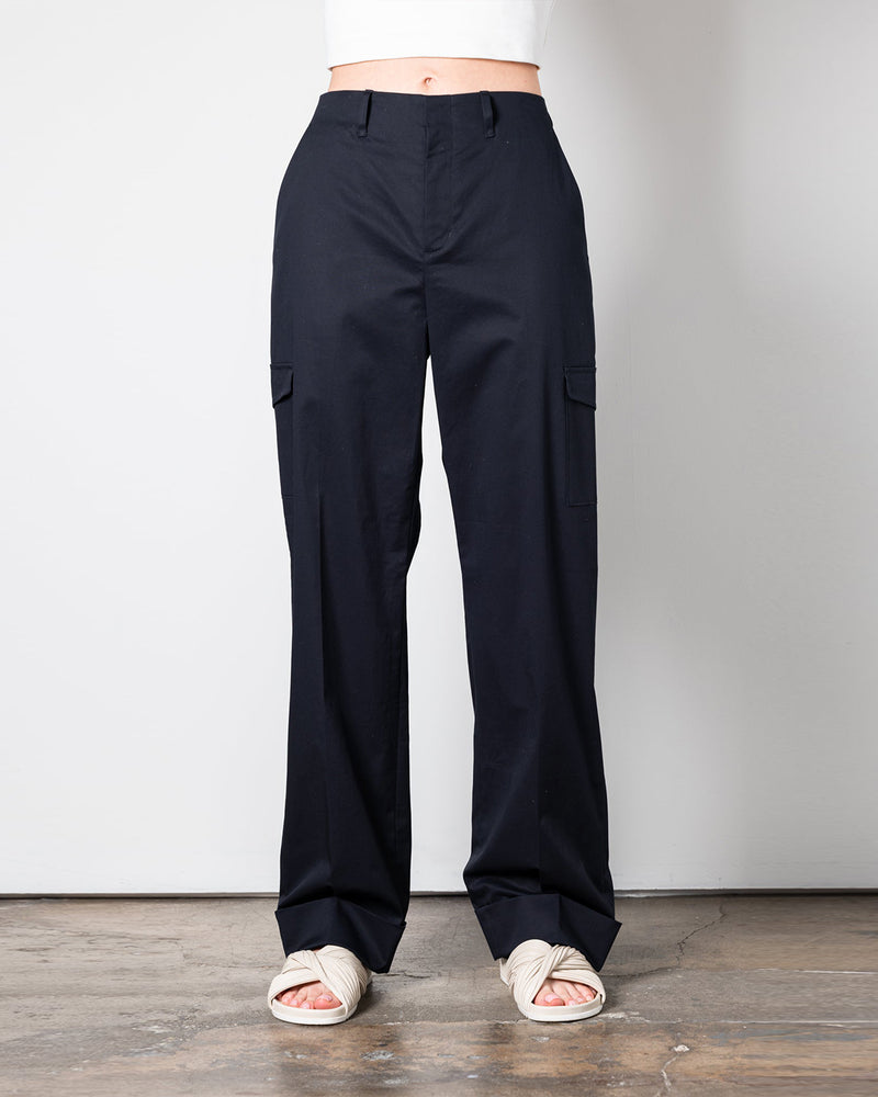 Black Winston Cuffed Pant