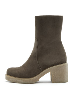 Zed Suede Bootie | Stone Oiled
