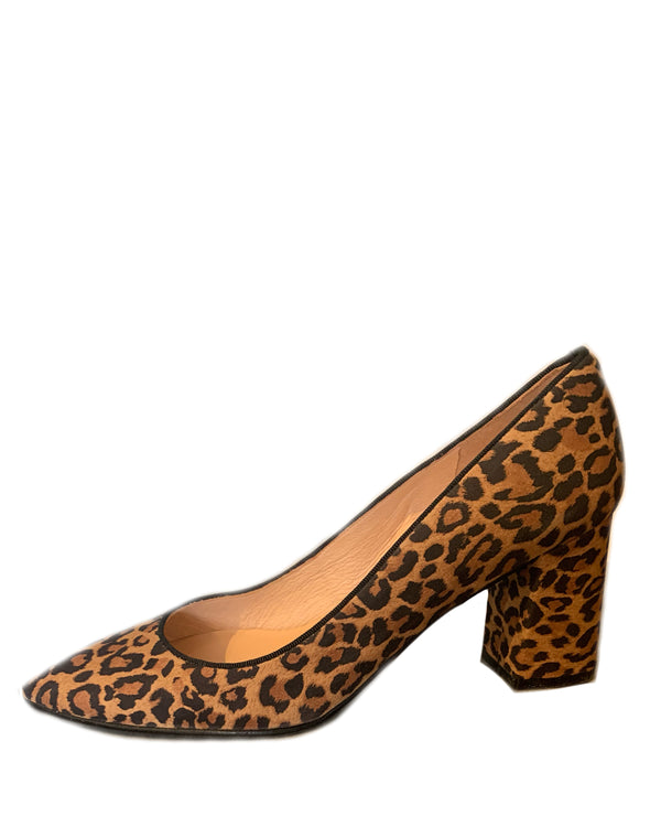 Zepplin Suede Heel | Leopard